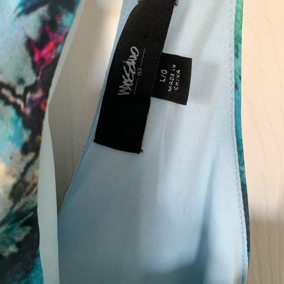 NWT Mossimo Target Blue Wave Large Dress Halter Straps Keyhole Neckline 2014 - Picture 4 of 9